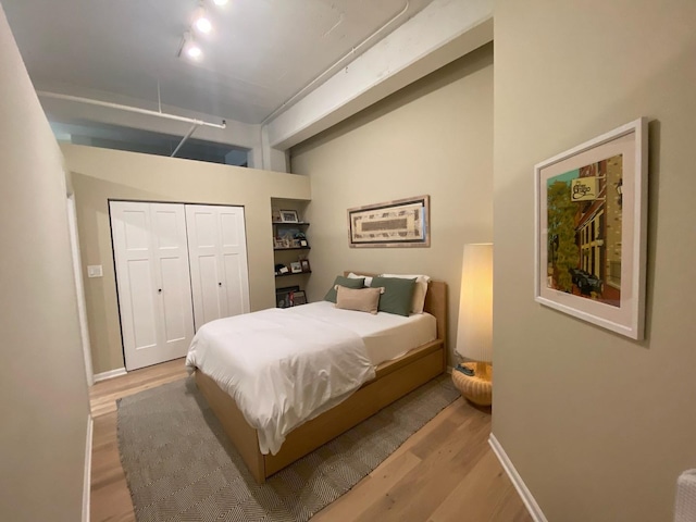 124 W Polk St Unit 203, Chicago, IL 60605 - bedroom featuring light wood finished floors and a closet