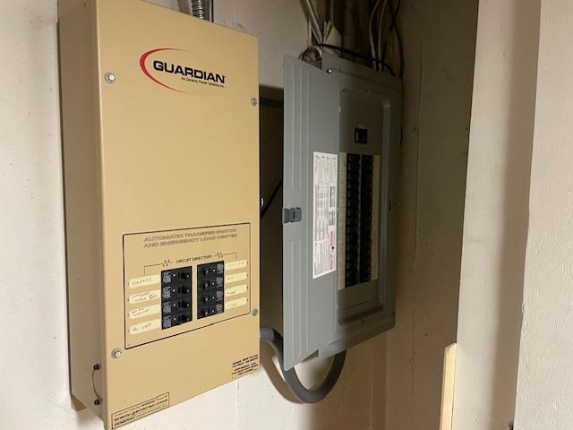 512 Tana Ln, Joliet, IL 60435 - utility room featuring electric panel and water heater