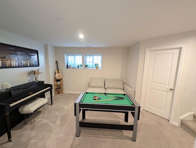 63 Nicholas Dr W, Des Plaines, IL 60016 - playroom with carpet floors and pool table