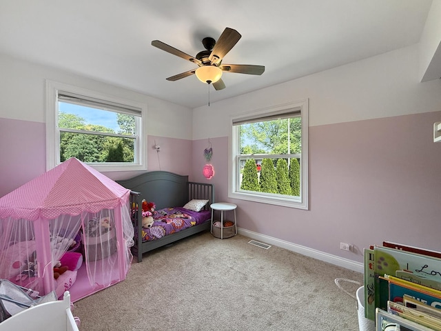328 Thunderbird Trl, Carol Stream, IL 60188 - carpeted bedroom with multiple windows and ceiling fan