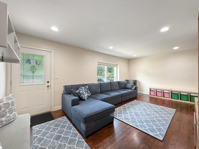 328 Thunderbird Trl, Carol Stream, IL 60188 - living area featuring wood finished floors and recessed lighting