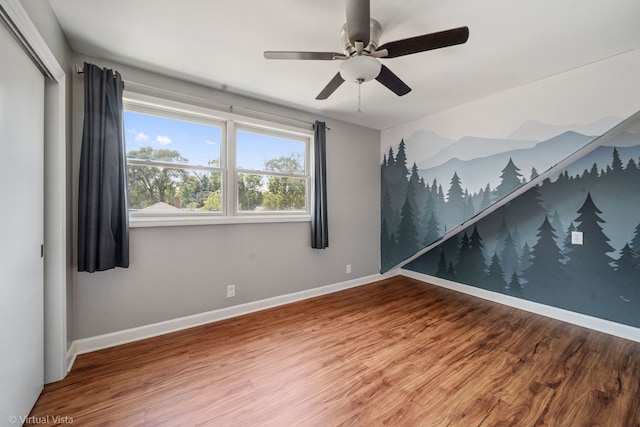 15 Ridge Rd, Lemont, IL 60439 - empty room featuring wood finished floors and ceiling fan