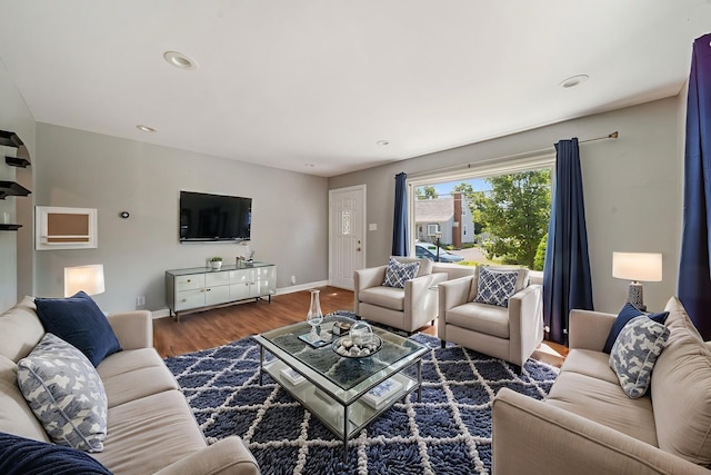 15 Ridge Rd, Lemont, IL 60439 - living area featuring wood finished floors and recessed lighting