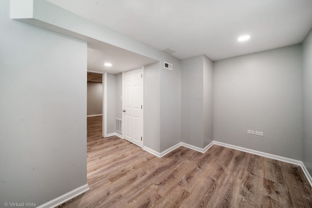 15 Ridge Rd, Lemont, IL 60439 - finished below grade area featuring wood finished floors and recessed lighting