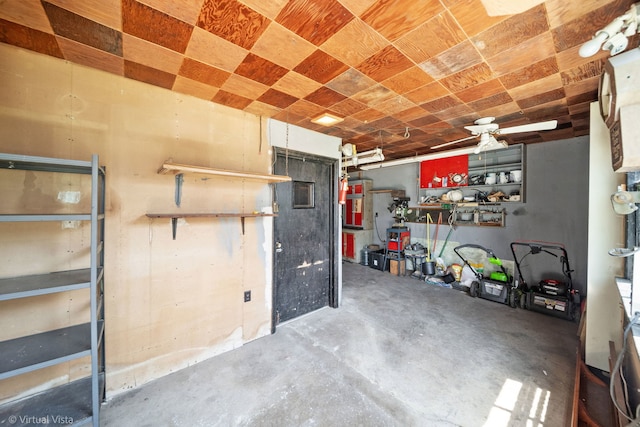 15 Ridge Rd, Lemont, IL 60439 - garage with a ceiling fan