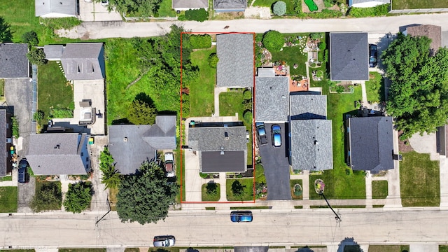 15 Ridge Rd, Lemont, IL 60439 - aerial view of residential area featuring property parcel outlined