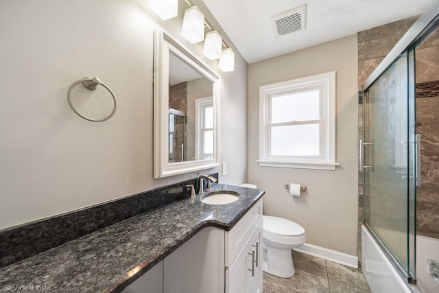15 Ridge Rd, Lemont, IL 60439 - full bath featuring vanity and shower / bath combination with glass door