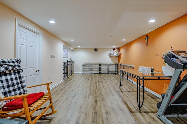 1008 S Beechwood Dr, Mount Prospect, IL 60056 - home office with wood finished floors and recessed lighting
