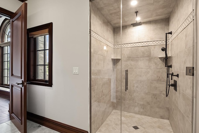 23 Enclave Ct, South Barrington, IL 60010 - full bathroom featuring a shower stall and baseboards