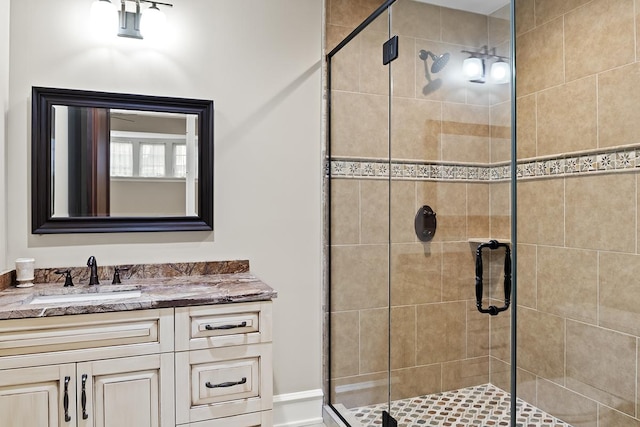 23 Enclave Ct, South Barrington, IL 60010 - bathroom with vanity and a stall shower