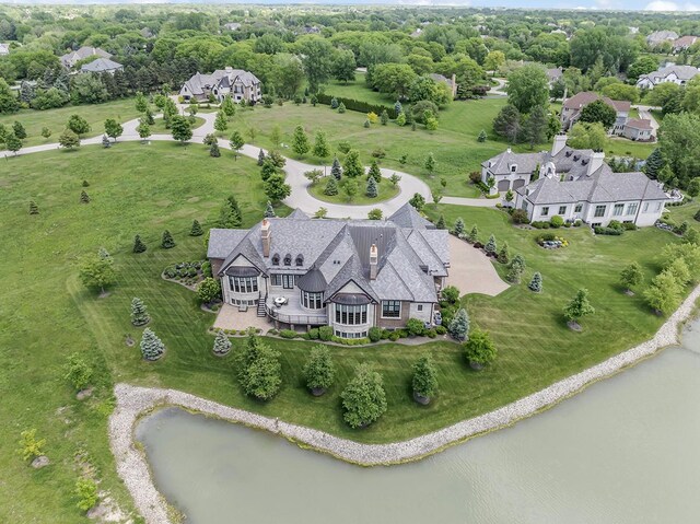 23 Enclave Ct, South Barrington, IL 60010 - drone / aerial view of a large body of water
