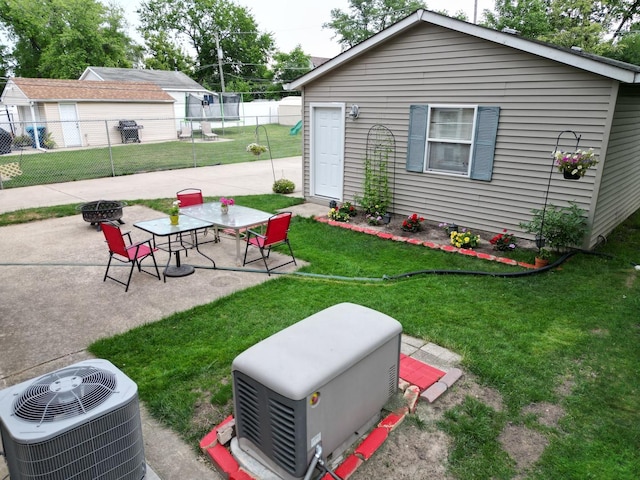 4225 Highland Ave, Downers Grove, IL 60515 - view of yard with a patio and a fire pit