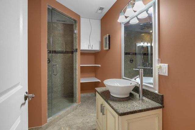 8453 W Bruce Dr, Niles, IL 60714 - bathroom with vanity and a stall shower