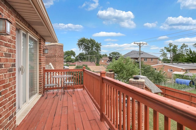 8453 W Bruce Dr, Niles, IL 60714 - view of wooden terrace