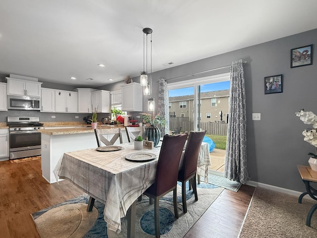 251 Maryland Ln, Pingree Grove, IL 60140 - dining space featuring light wood-style floors and recessed lighting