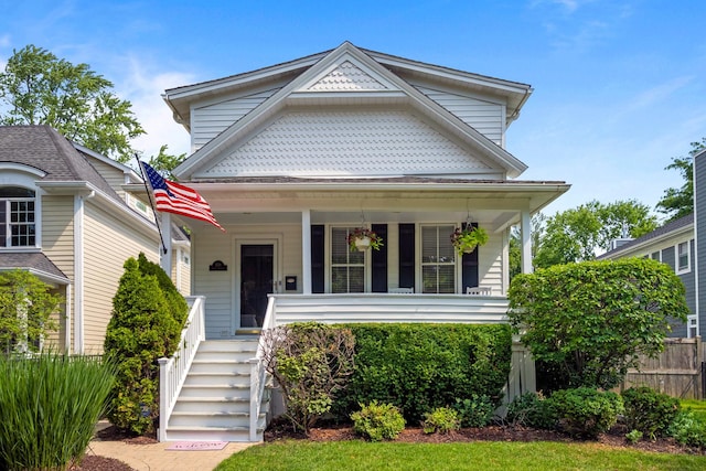 1718 Lake Ave, Wilmette, IL 60091 - view of front of property featuring a porch