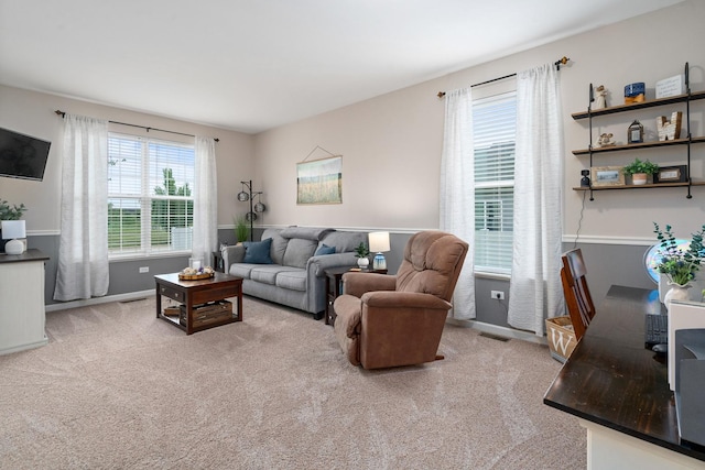 8102 Expedition St, Joliet, IL 60431 - living area featuring carpet and baseboards