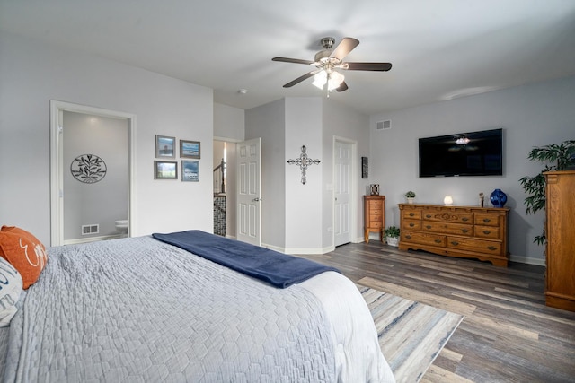 8102 Expedition St, Joliet, IL 60431 - bedroom featuring wood finished floors and a ceiling fan