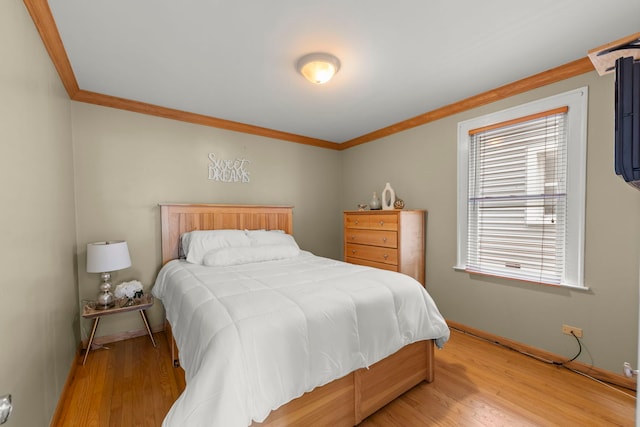 3812 N Pioneer Ave, Chicago, IL 60634 - bedroom with crown molding and light wood-type flooring