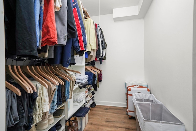 2021 S Wolf Rd Unit 2-118, Hillside, IL 60162 - walk in closet with wood finished floors