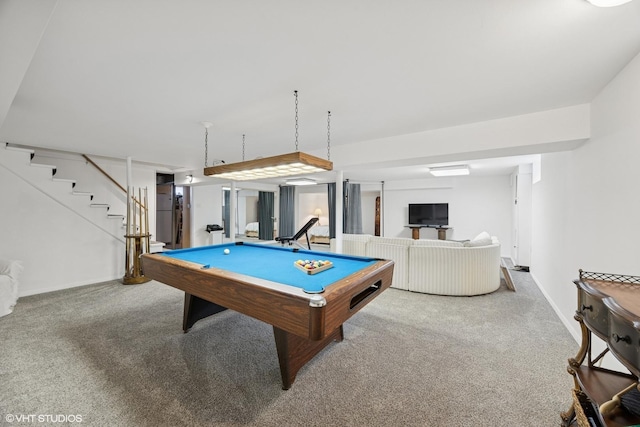 1865 Sunnyside Ave, Westchester, IL 60154 - rec room with carpet flooring and billiards