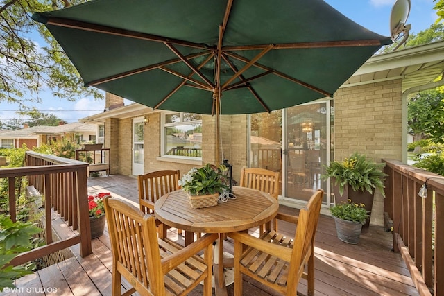 1865 Sunnyside Ave, Westchester, IL 60154 - wooden terrace with outdoor dining space