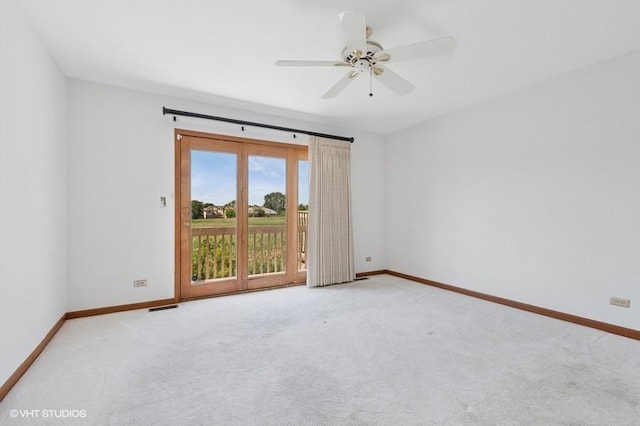 6919 Lexington Ct, Tinley Park, IL 60477 - carpeted empty room featuring baseboards and a ceiling fan