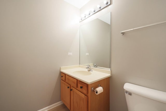 64 Village Station Ln, Grayslake, IL 60030 - half bath featuring vanity and toilet