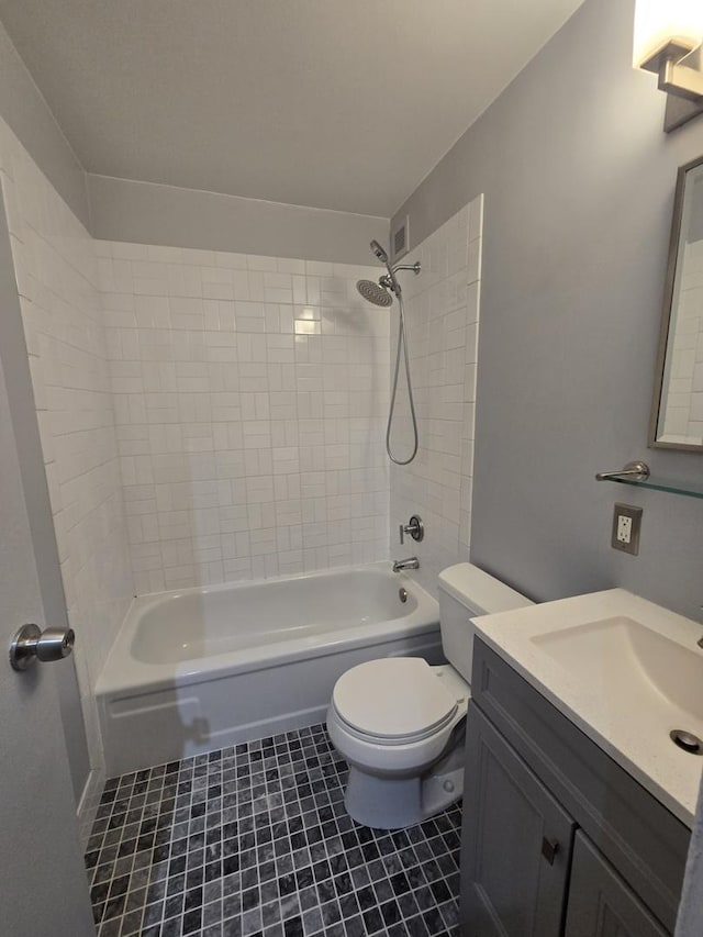 4343 N Clarendon Ave Unit 1301, Chicago, IL 60613 - bathroom featuring shower / washtub combination, vanity, and tile patterned floors