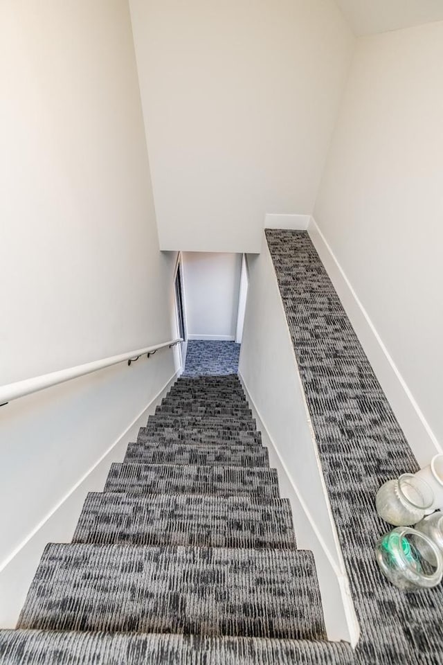 2244 S Sawyer Ave, Chicago, IL 60623 - stairs with carpet and baseboards