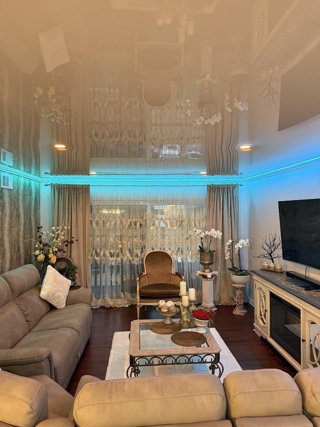 11A Kingery Quarter Unit 202, Willowbrook, IL 60527 - living room featuring wood finished floors