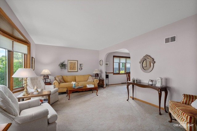 8349 Cristina Ave, Orland Park, IL 60462 - living area with arched walkways and light colored carpet