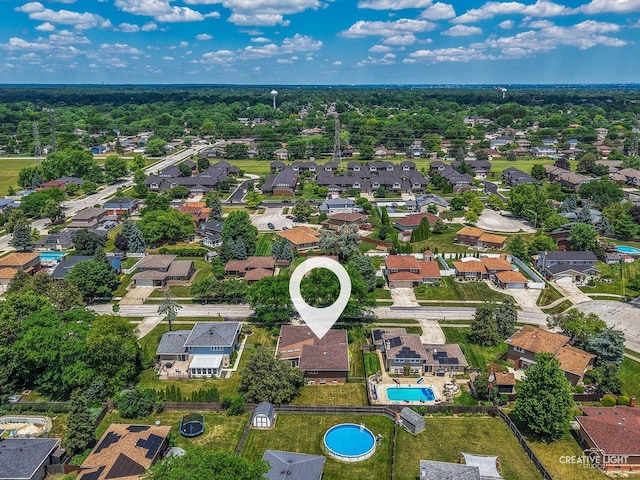8349 Cristina Ave, Orland Park, IL 60462 - aerial overview of property's location with nearby suburban area