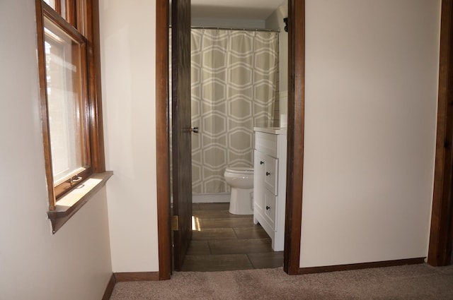 3325 Gilead Ave, Zion, IL 60099 - hallway with carpet floors and baseboards
