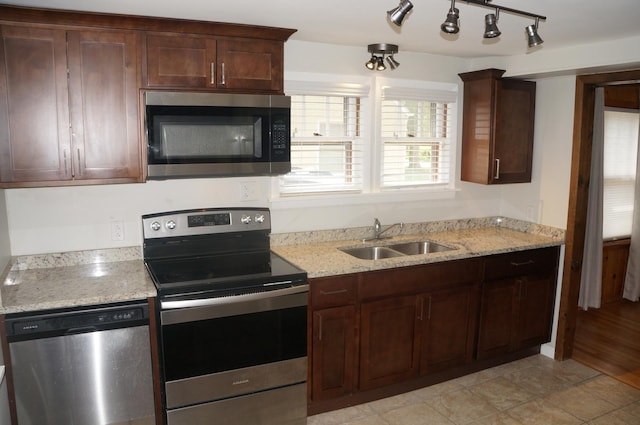3325 Gilead Ave, Zion, IL 60099 - kitchen featuring stainless steel appliances and light stone counters