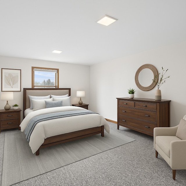 6897 Galena Rd, Bristol, IL 60512 - bedroom featuring light carpet