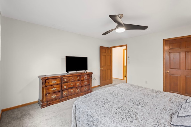6897 Galena Rd, Bristol, IL 60512 - carpeted bedroom with baseboards and ceiling fan