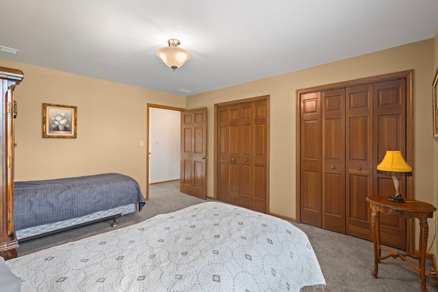 6897 Galena Rd, Bristol, IL 60512 - bedroom with carpet flooring and two closets