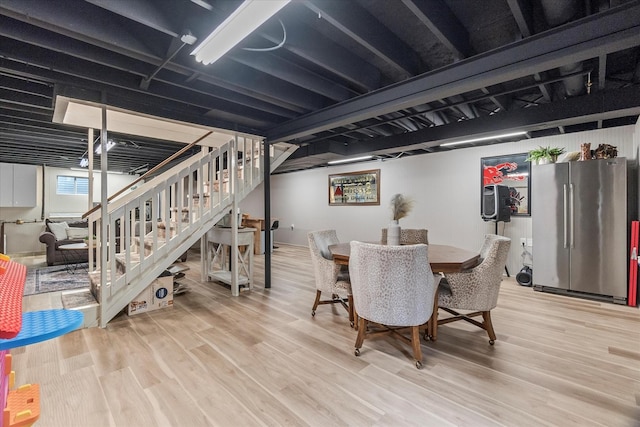 1617 Addleman St, Joliet, IL 60431 - dining space featuring wood finished floors and stairway