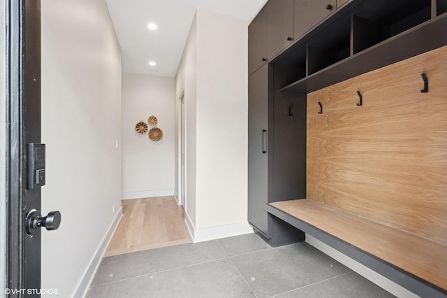 2715 Reese Ave, Evanston, IL 60201 - mudroom featuring recessed lighting and tile patterned flooring
