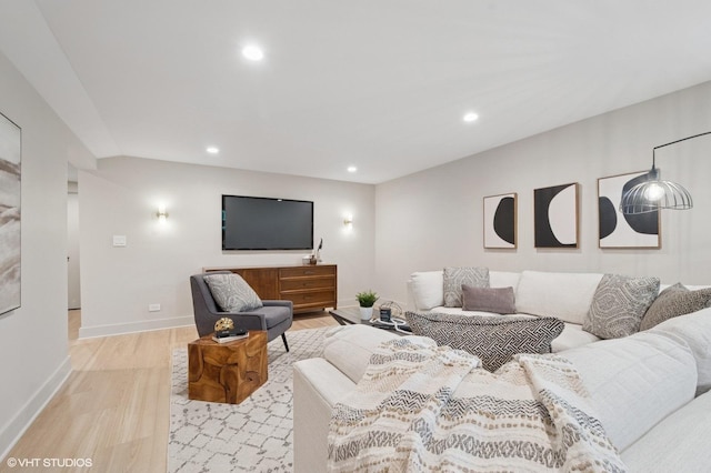 2715 Reese Ave, Evanston, IL 60201 - living room featuring light wood-style flooring and recessed lighting