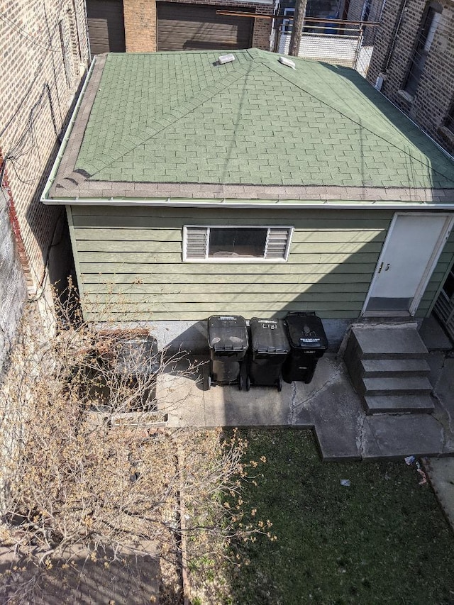 1817 S Ashland Ave, Chicago, IL 60608 - view of home's exterior with a patio and entry steps