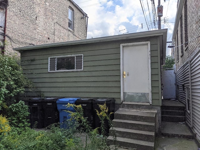 1817 S Ashland Ave, Chicago, IL 60608 - view of outbuilding with entry steps