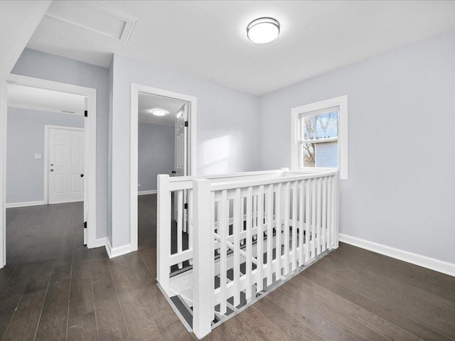 6501 S Hamilton Ave, Chicago, IL 60636 - hallway with wood finished floors and an upstairs landing