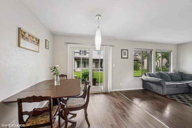 1340 Kingsbury Dr Unit 2, Hanover Park, IL 60133 - dining space with wood finished floors and baseboards