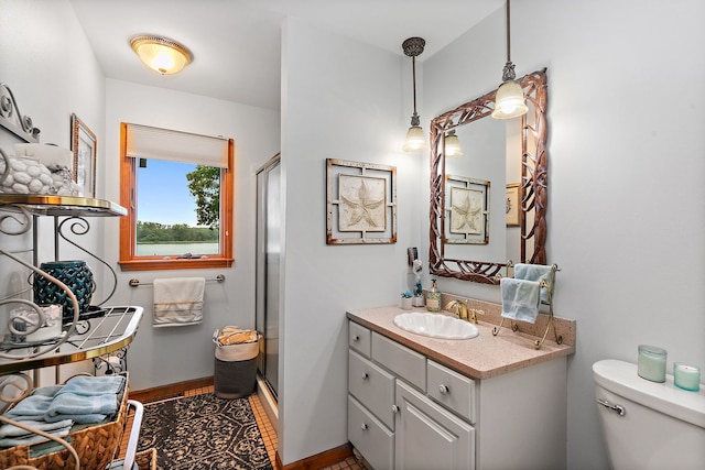 1606 Gregden Shores Dr, Sterling, IL 61081 - full bathroom featuring vanity and a stall shower