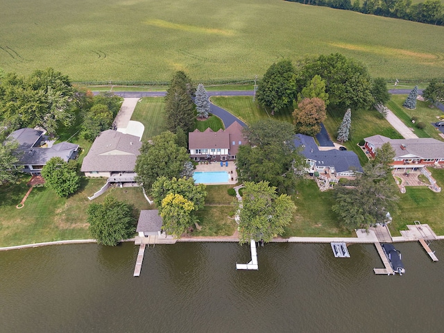 1606 Gregden Shores Dr, Sterling, IL 61081 - view of property location featuring a nearby body of water and rural landscape