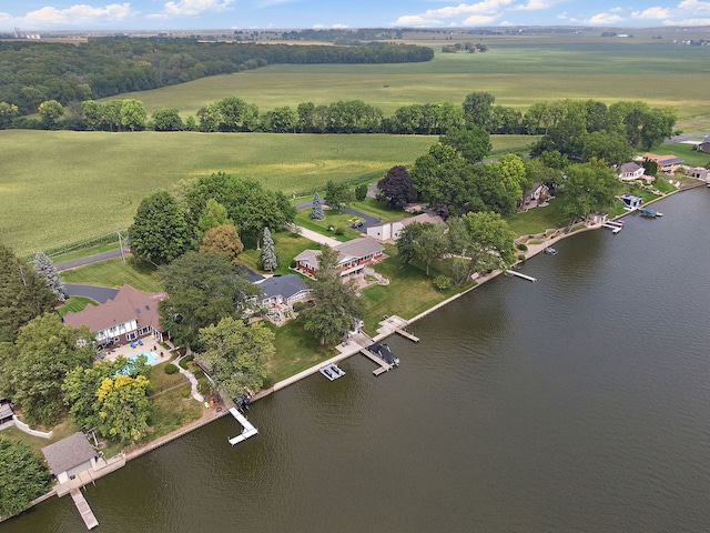 1606 Gregden Shores Dr, Sterling, IL 61081 - aerial view of property's location with rural landscape and a nearby body of water