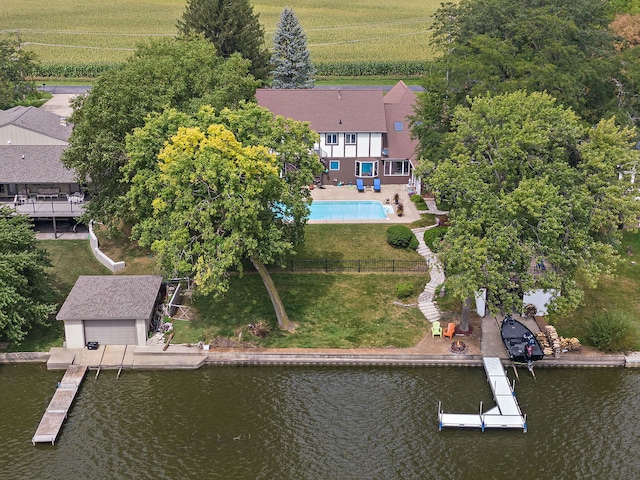 1606 Gregden Shores Dr, Sterling, IL 61081 - view of subject property featuring a large body of water