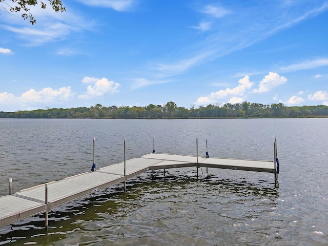 1606 Gregden Shores Dr, Sterling, IL 61081 - dock area featuring a water view